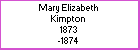 Mary E Kimpton, born 1873