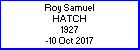 Roy S Hatch