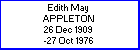 Edith M Appleton