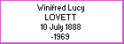 Winifred L Lovett