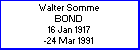 Walter S Bond