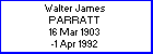 Walter J Parratt
