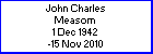 John C Measom