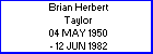 Brian H Taylor