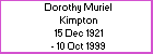 Dorothy Muriel Kimpton