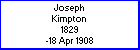 Joseph Kimpton, born circa 1829, died 18 April 1908