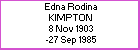 Edna R Kimpton