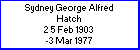 Sydney G A HATCH