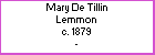 Mary De T Lemmon