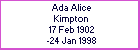 Ada A Kimpton