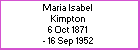 Maria I Kimpton