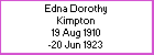 Edna D Kimpton