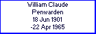 William C Penwarden
