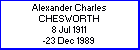 Alexander C Chesworth