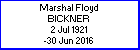 Marshal F Bickner
