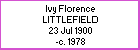 Ivy F Littlefield
