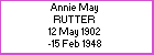 Annie M Rutter