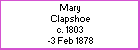 Mary Clapshoe