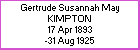 Gertrude S M Kimpton