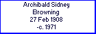 Archibald S Browning