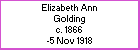 Elizabeth A Golding