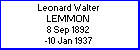 Leonard W Lemmon