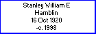 Stanley W E Hamblin