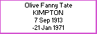Olive F T Kimpton