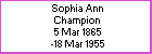 Sophia A Champion