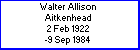 Walter A Aitkenhead