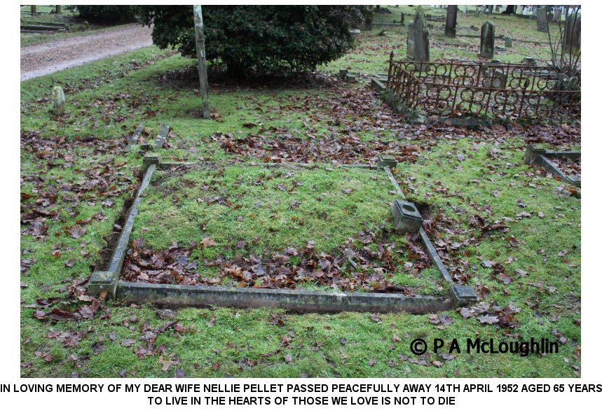 The grave of Nellie Pellett
